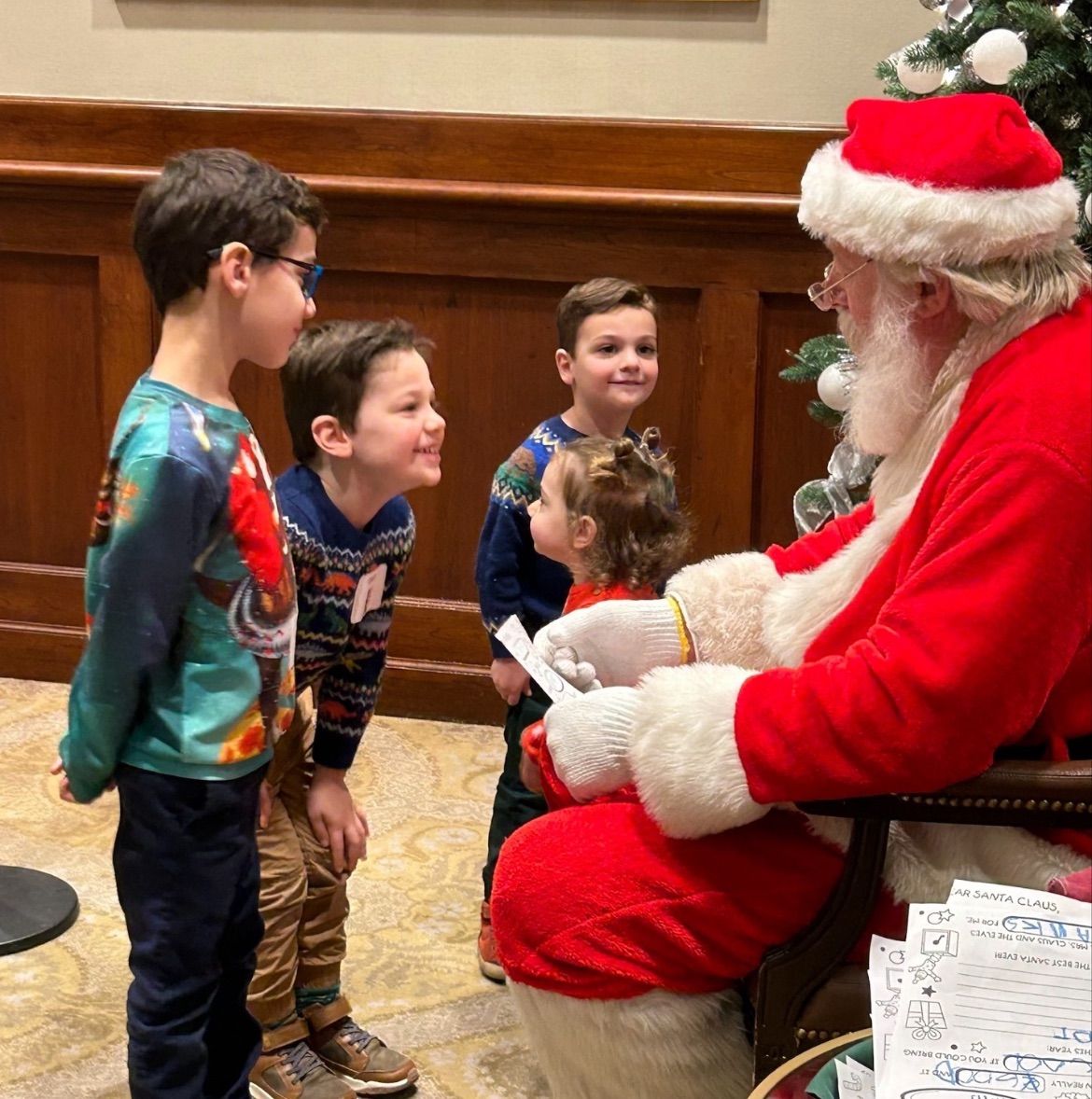 Breakfast with Santa at the Birmingham Townsend Hotel 