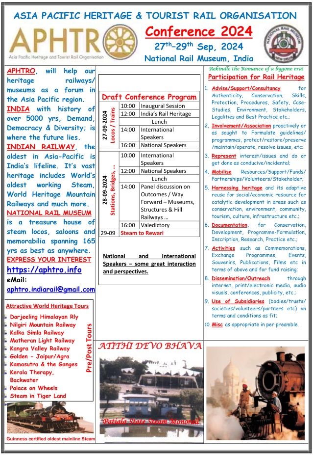 APHTRO Conference 2024 Visit Programme in India