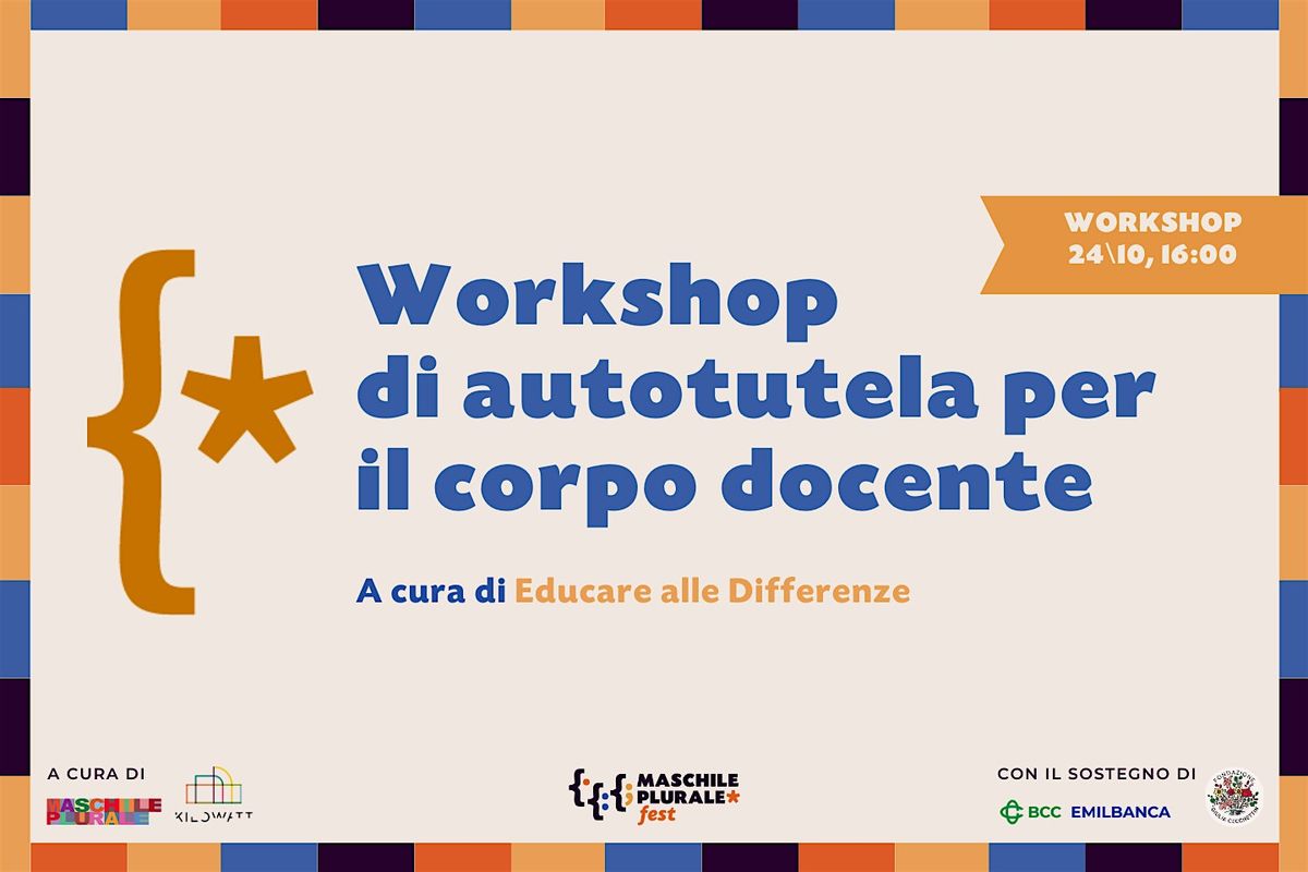 Workshop di autotutela per il corpo docente