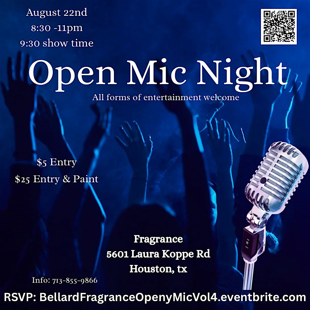 Open mic Night at Club Fragrance