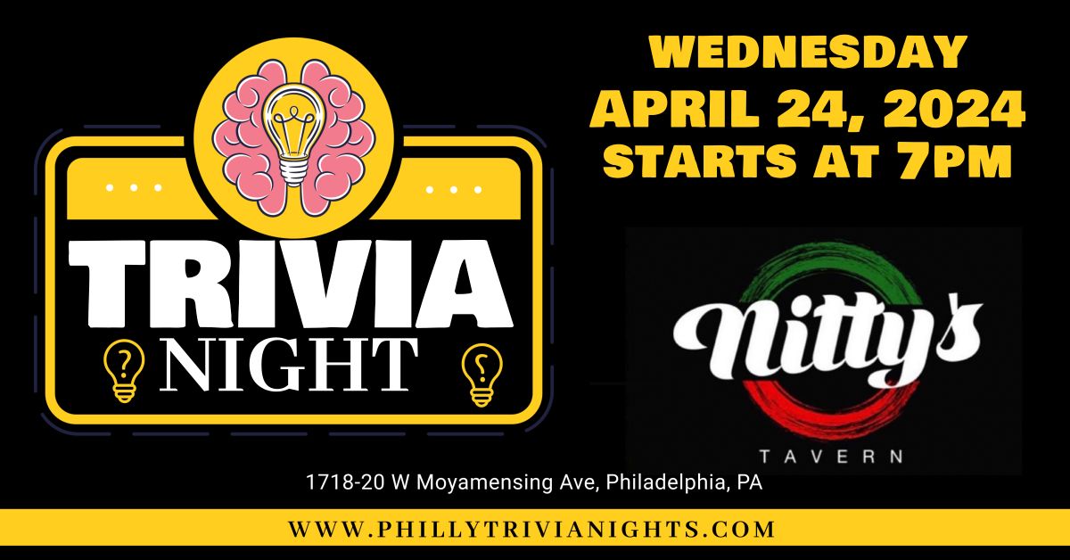 Trivia Night at Nittys Tavern (South Philadelphia, PA)
