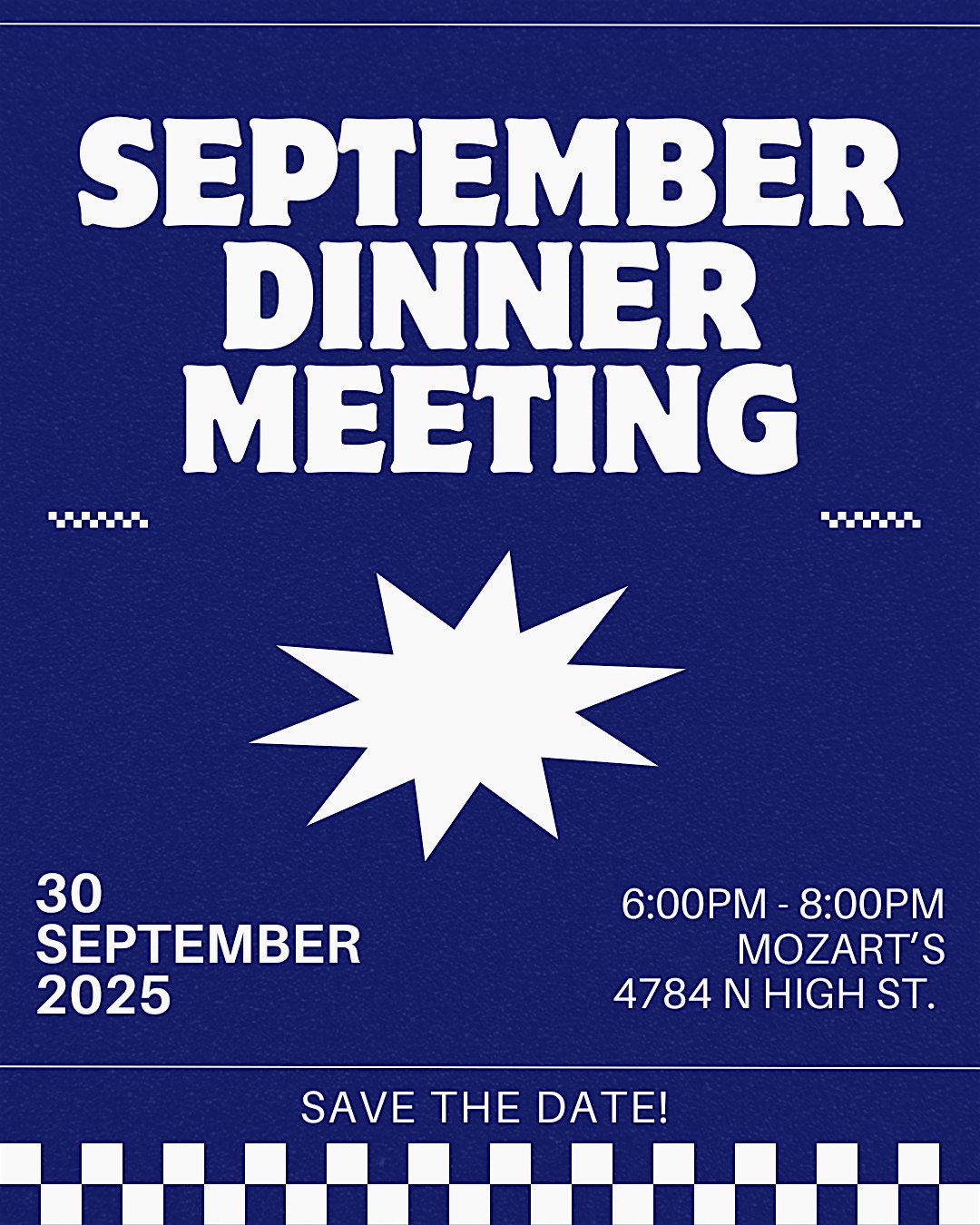 Annual September Dinner Meeting