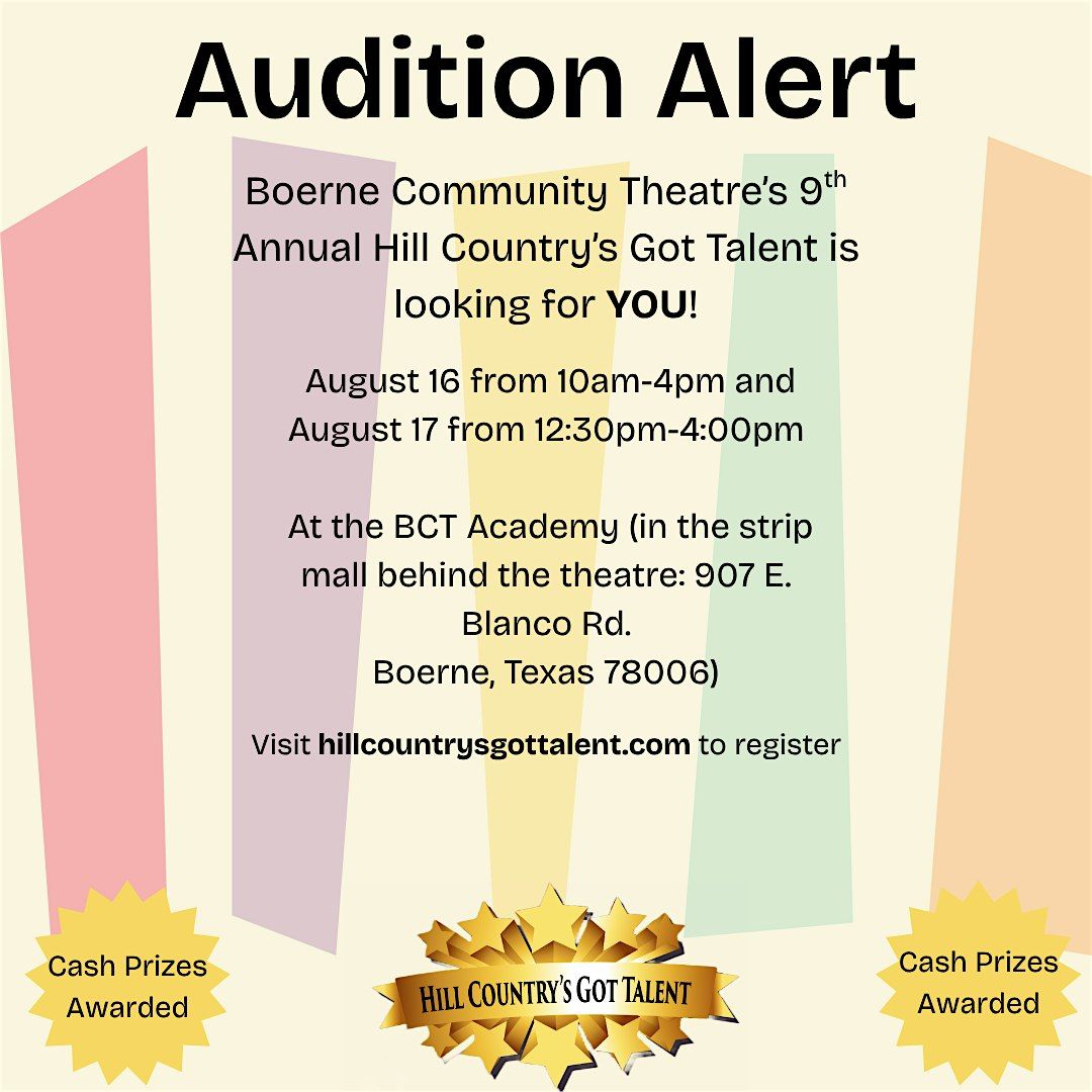 Auditions\u2014Hill County's Got Talent