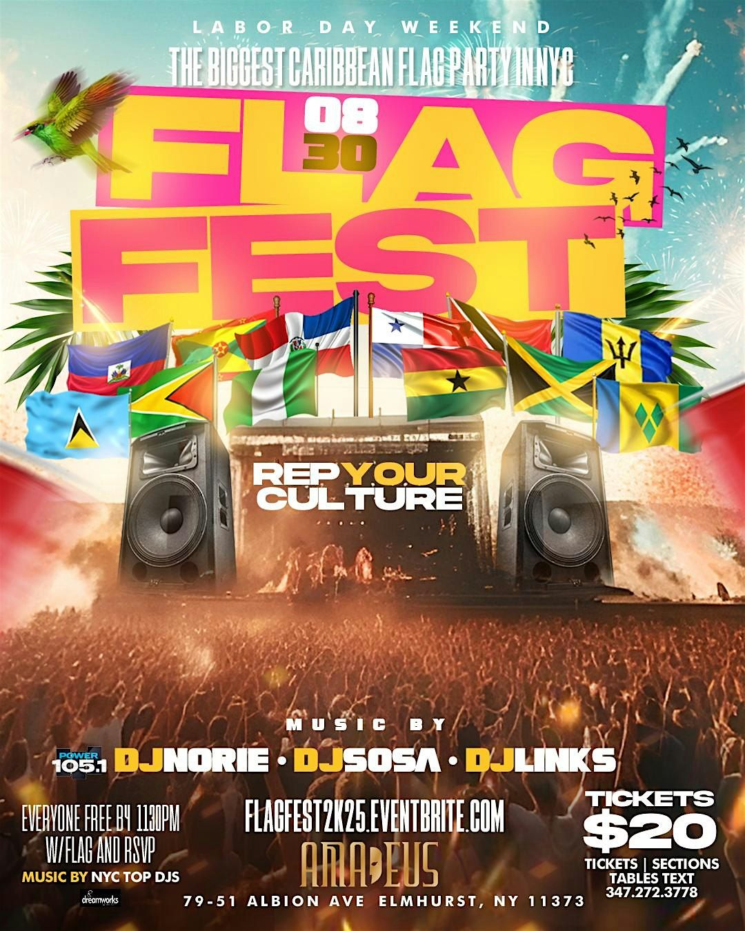 LABOR DAY WEEKEND FLAG FEST #NYC