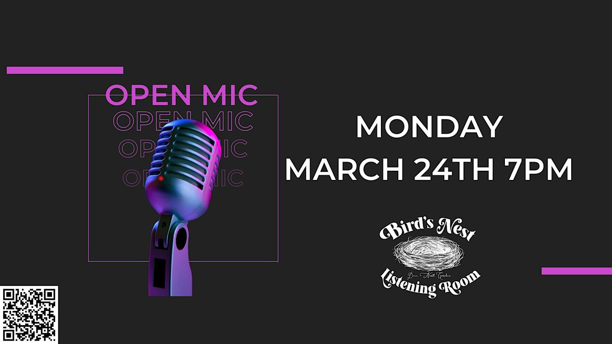 Open Mic Night at Bird's Nest Listening Room - Dunn NC