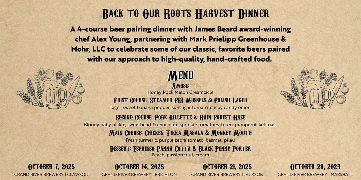 Back to Our Roots Harvest Dinner | Marshall