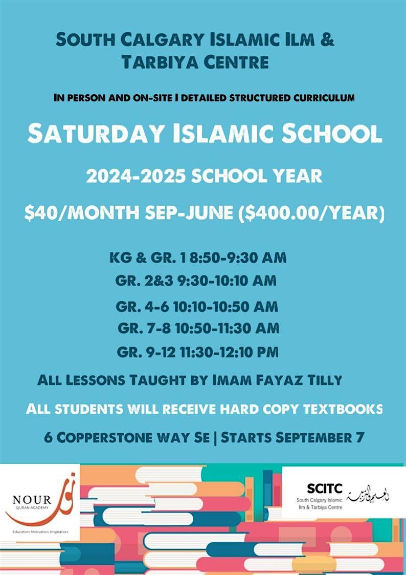 SCITC Saturday Islamic School (2025 School Year)
