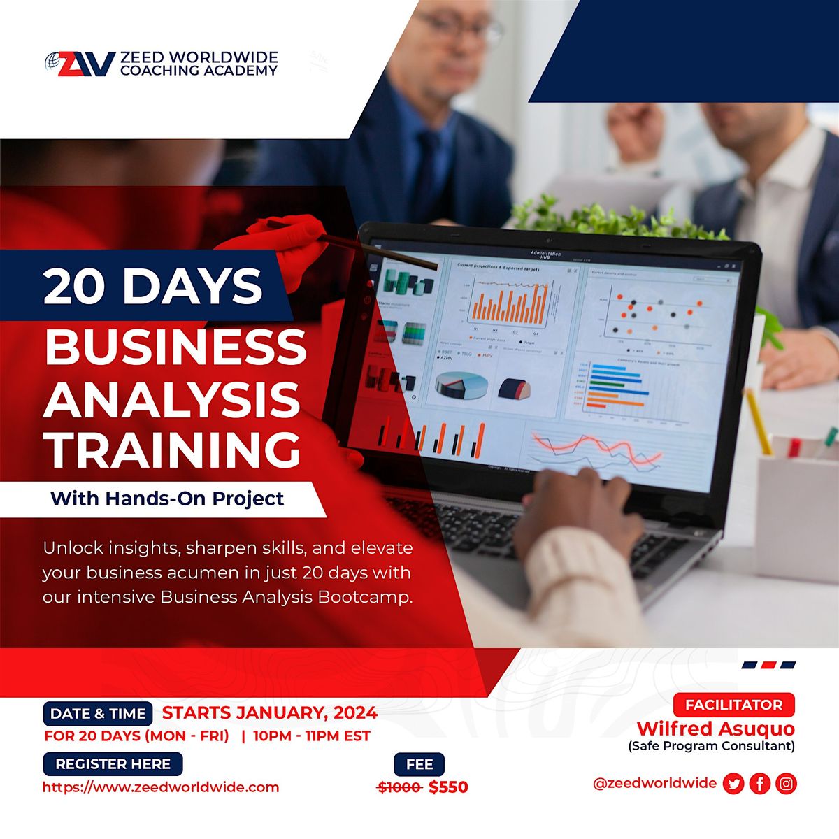 20 Days Business Analysis Training with Hands-On