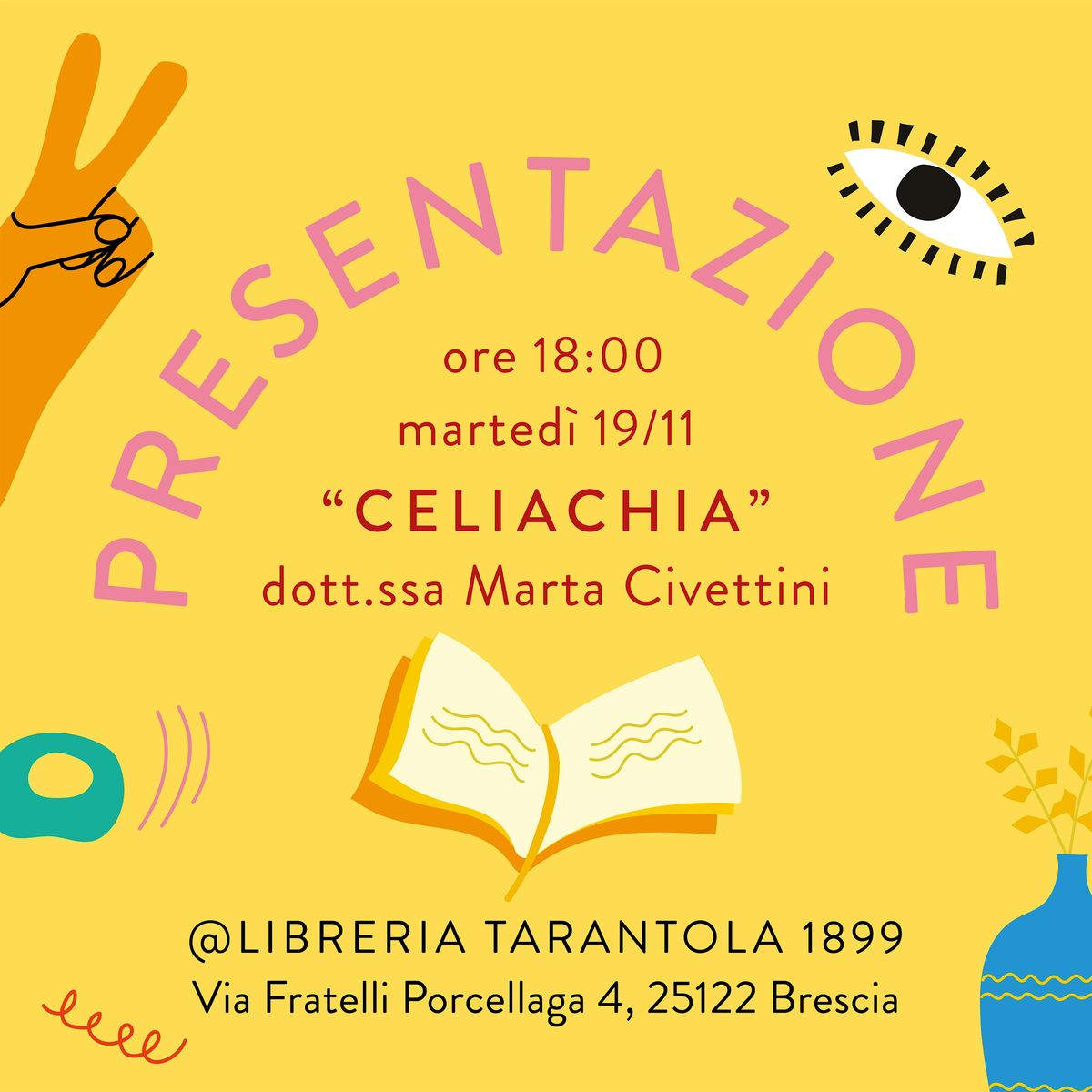 PRESENTAZIONE DEL LIBRO \u201cCELIACHIA\u201d