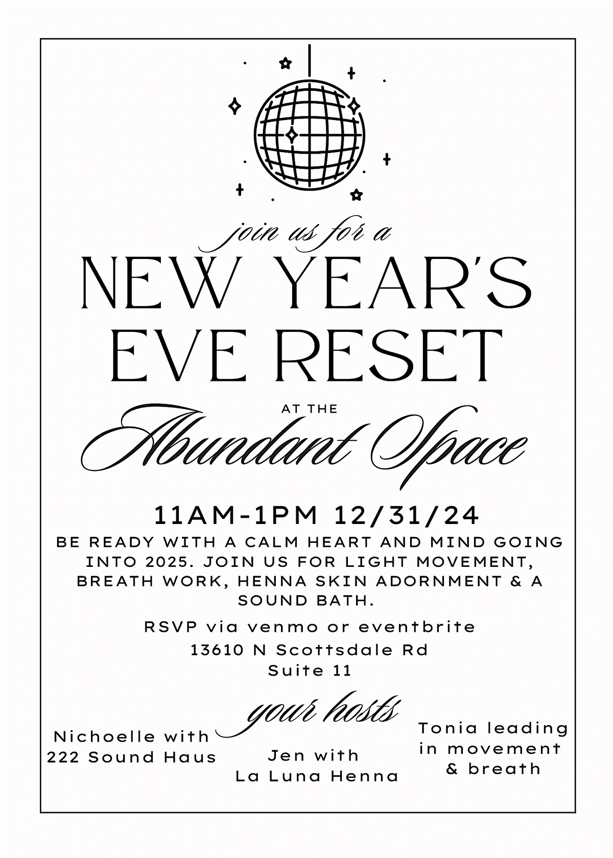 New Years Eve Reset