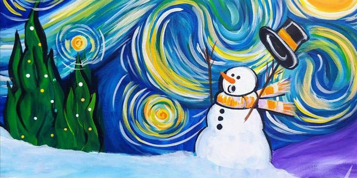 Van Gogh Meets Frosty - Paint and Sip by Classpop!\u2122