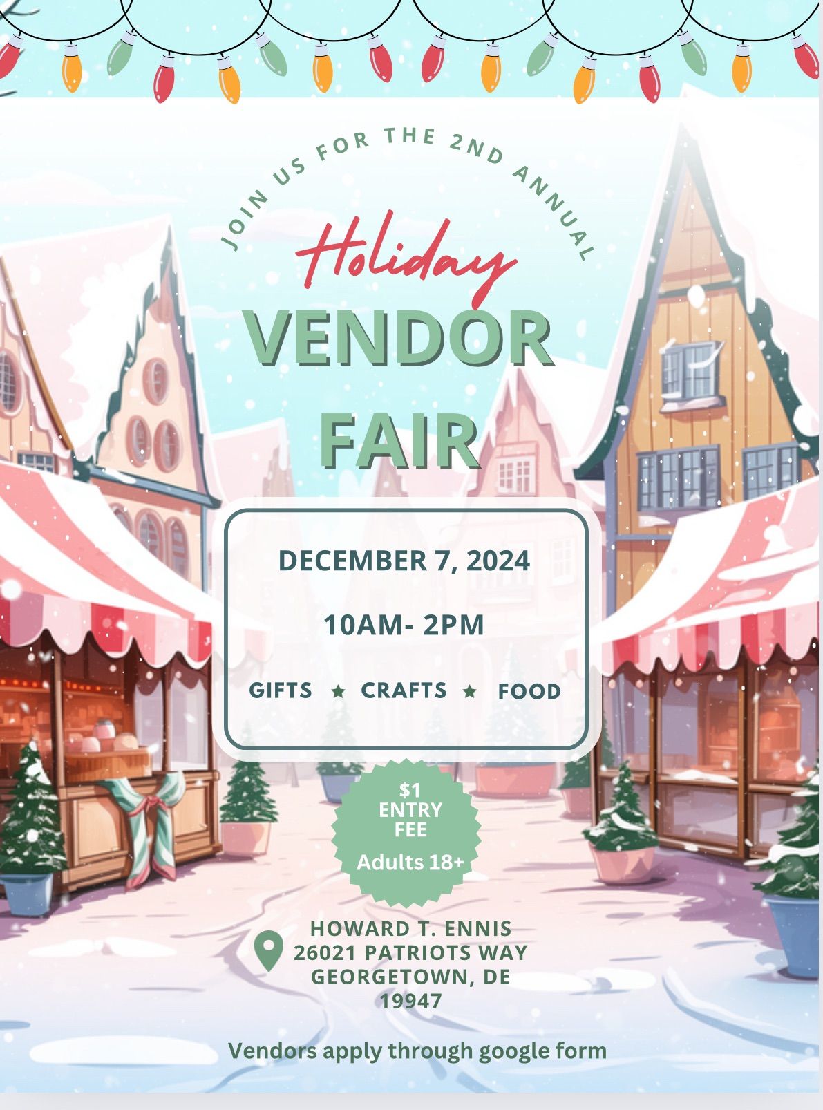 2nd Annual Holiday Vendor Fair 