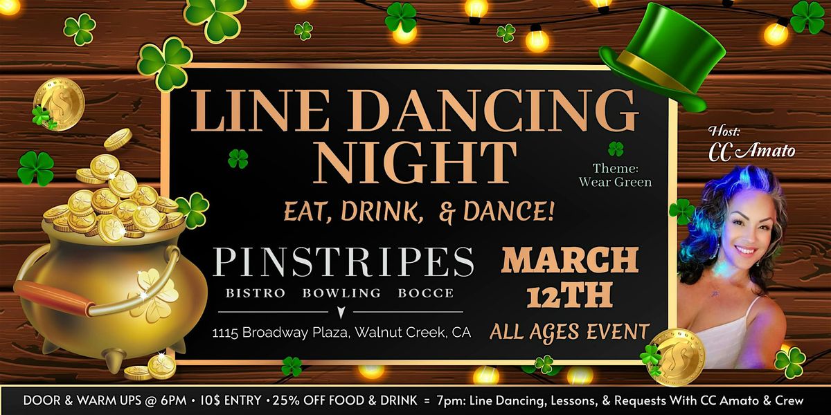 Dine & Dance! Line Dancing+Fun time! WALNUT CREEK, CA!