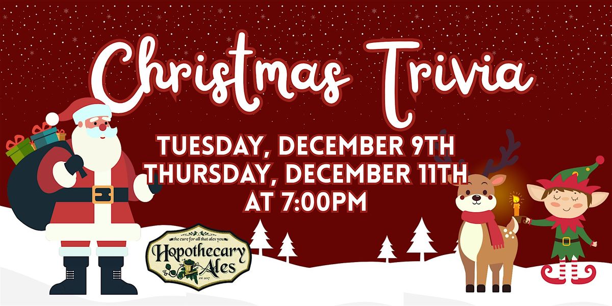 Christmas Trivia at Hopothecary Ales