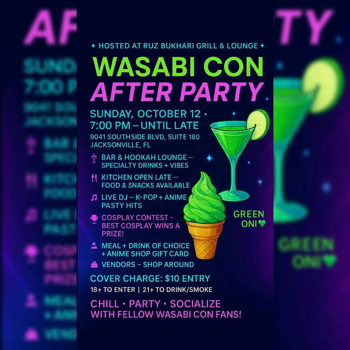 Official Wasabi Con Sunday After Party
