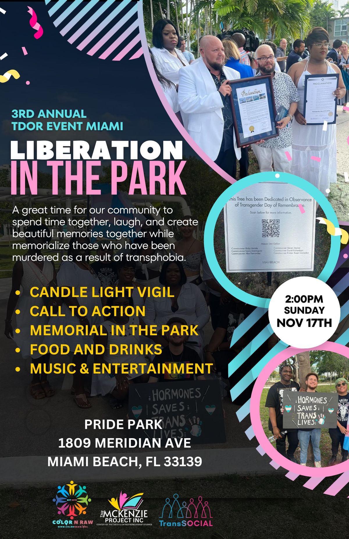 3rd Annual TDOR Miami: Liberation in the Park! 