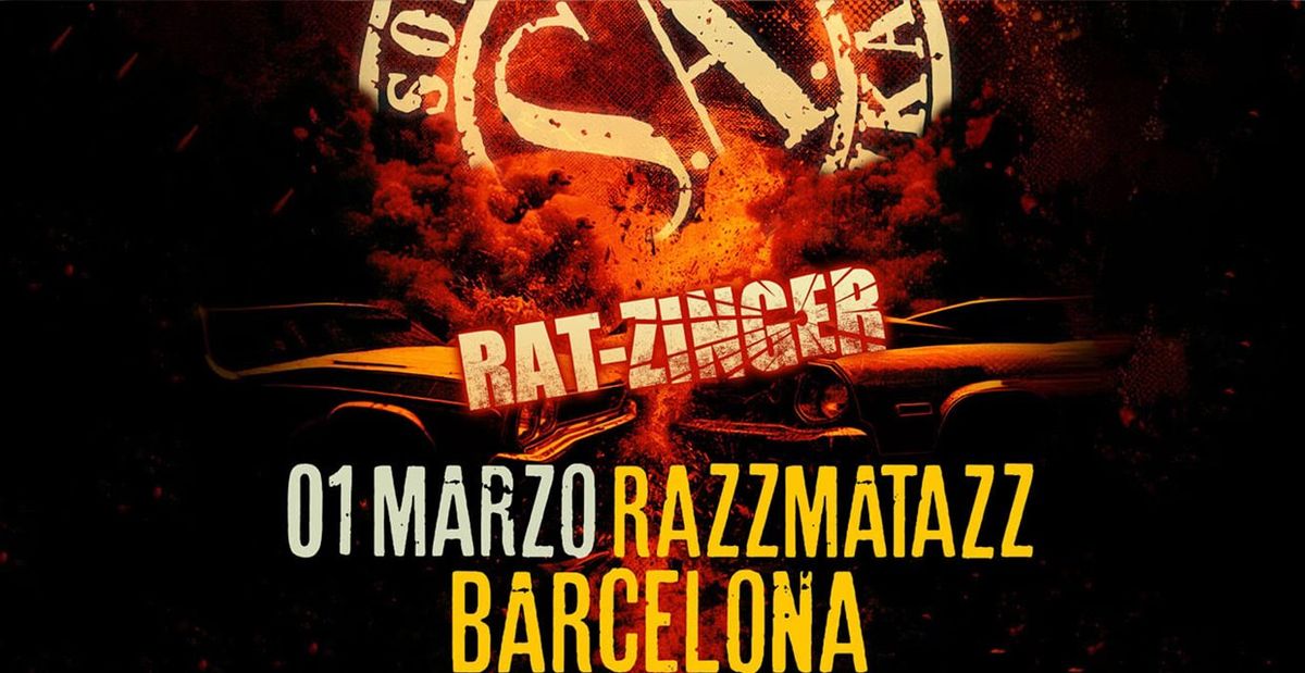 SOZIEDAD ALKOHOLIKA + RAT-ZINGER EN BARCELONA!