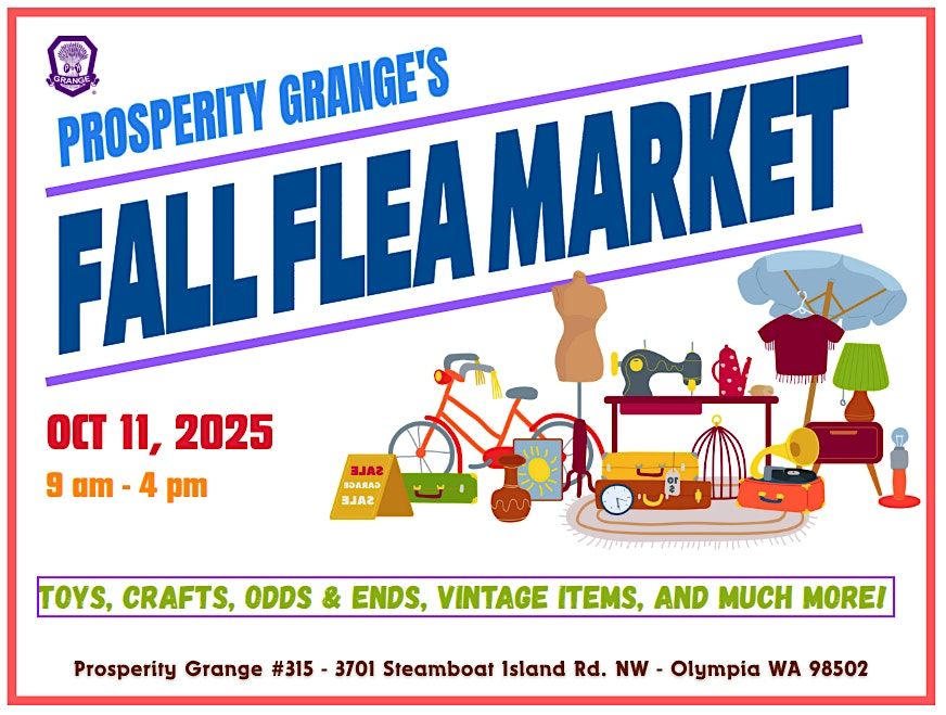 Prosperity Grange's Annual Fall Flea Market