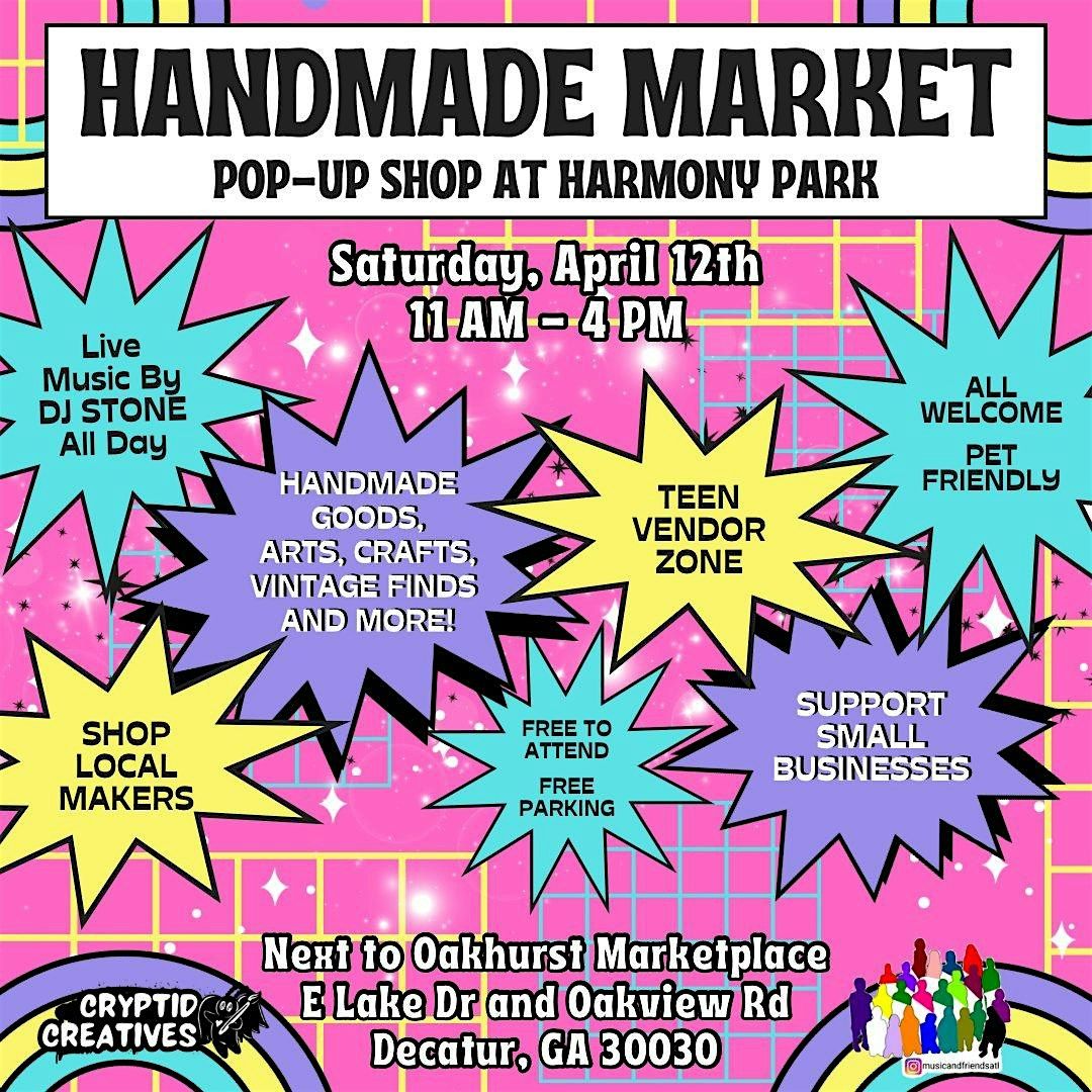 Handmade Market at Harmony Park: Spring Pop-Up Shop!