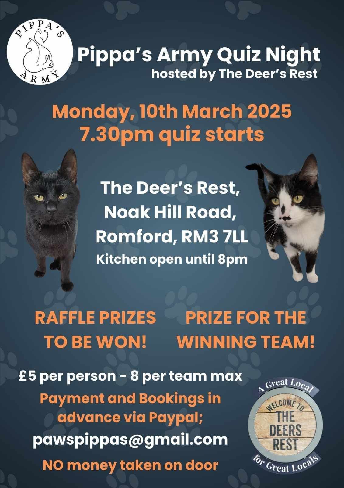 The Deer's Rest Quiz Night