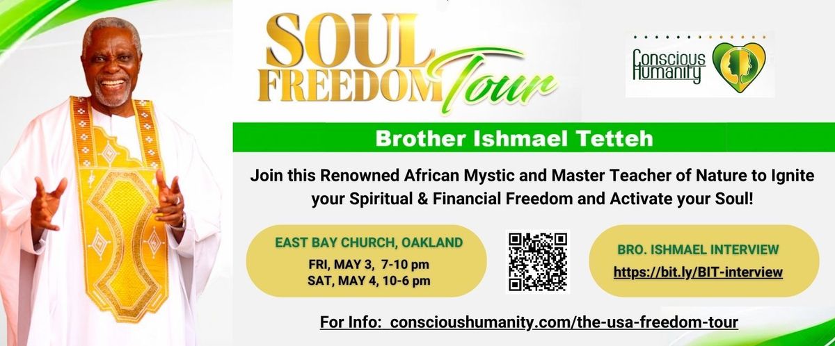 Join Brother Ishamel Tetteh Soul Freedom Tour