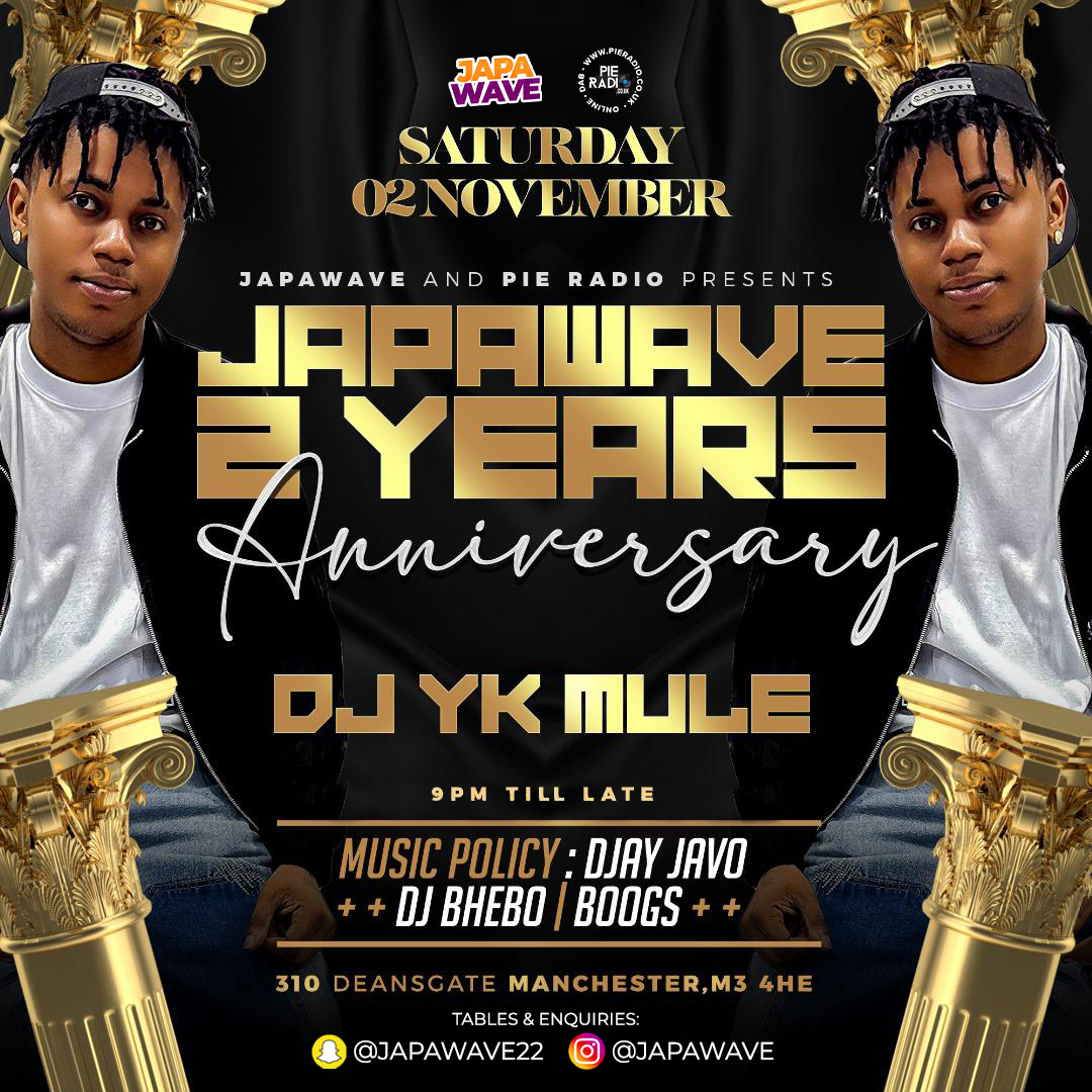 JAPA WAVE 2 YEARS ANNIVERSARY with DJ YK MULE  