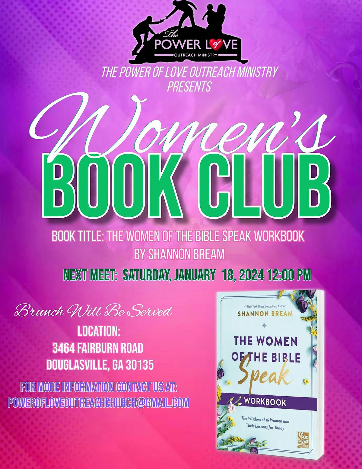 The Power of Love Outreach Ministry- Women's Bookclub