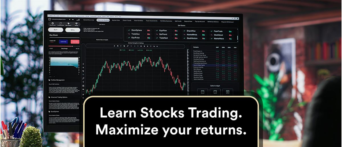 Ottawa (Online) Stocks Trading : Learn trading to maximize your returns