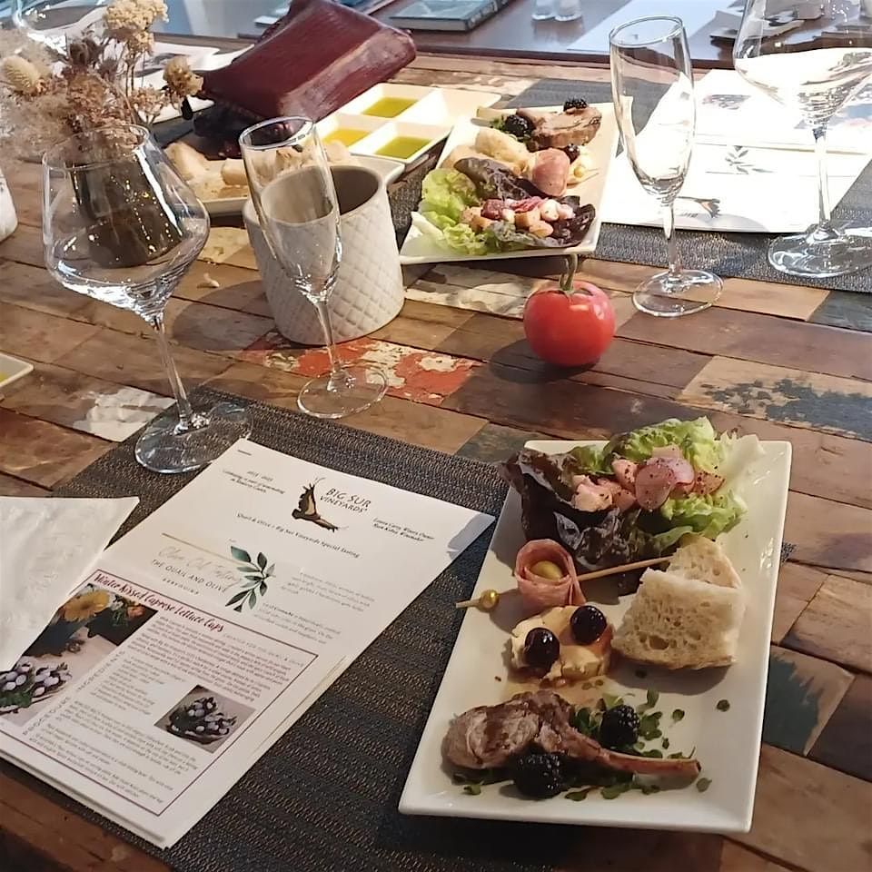 Tasting  Event with Food, Wine and the Best California Olive Oil