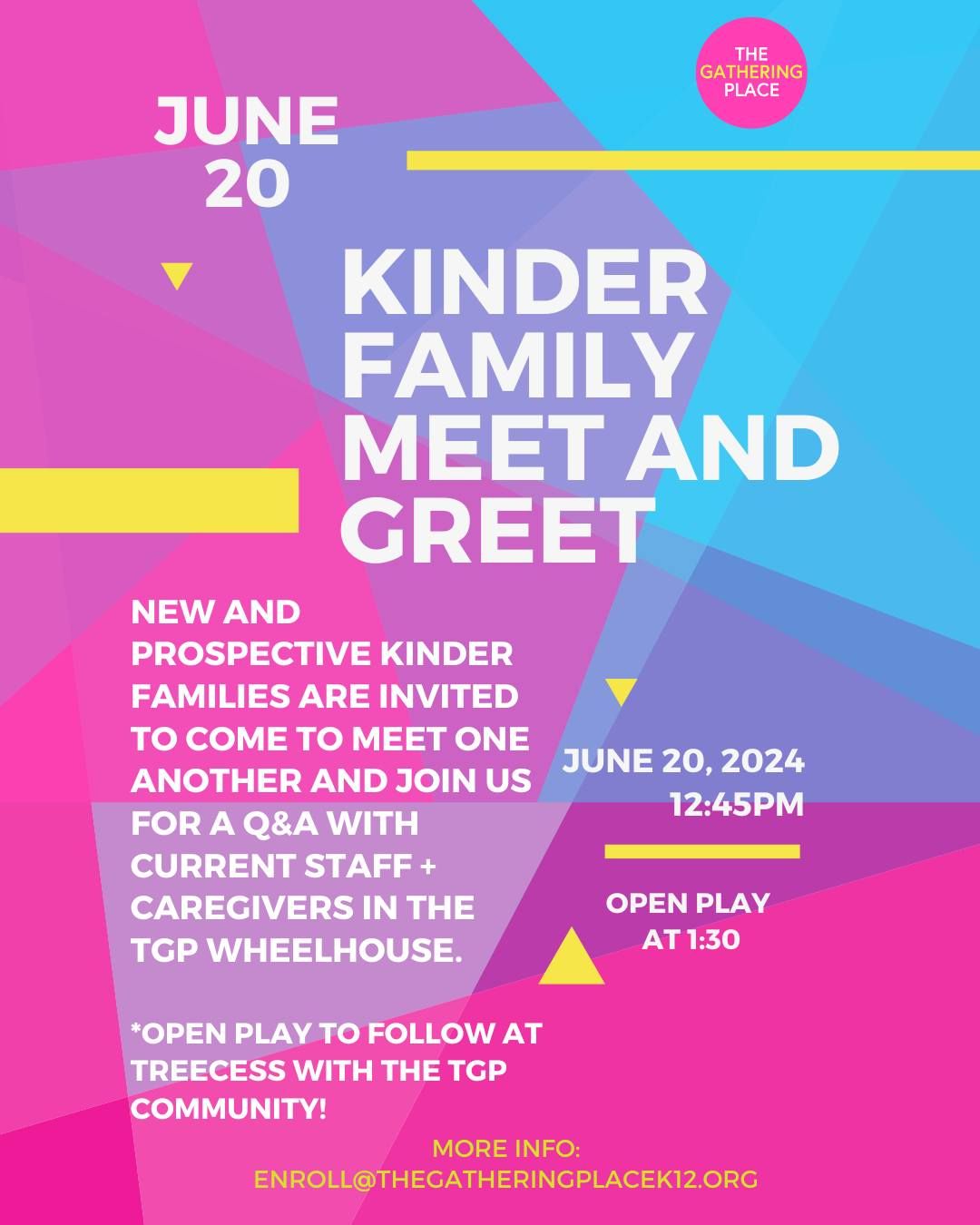 Kinder Family Meet and Greet
