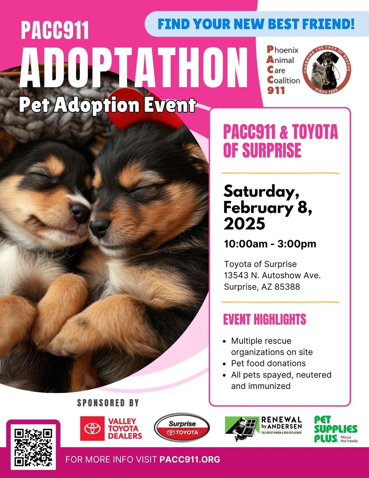 PACC911 & Toyota of Surprise Adoptathon