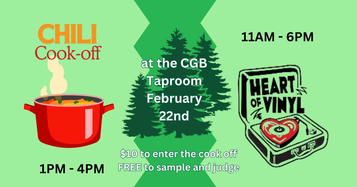 2nd Annual Chili Cook off and Heart of Vinyl Pop Up!