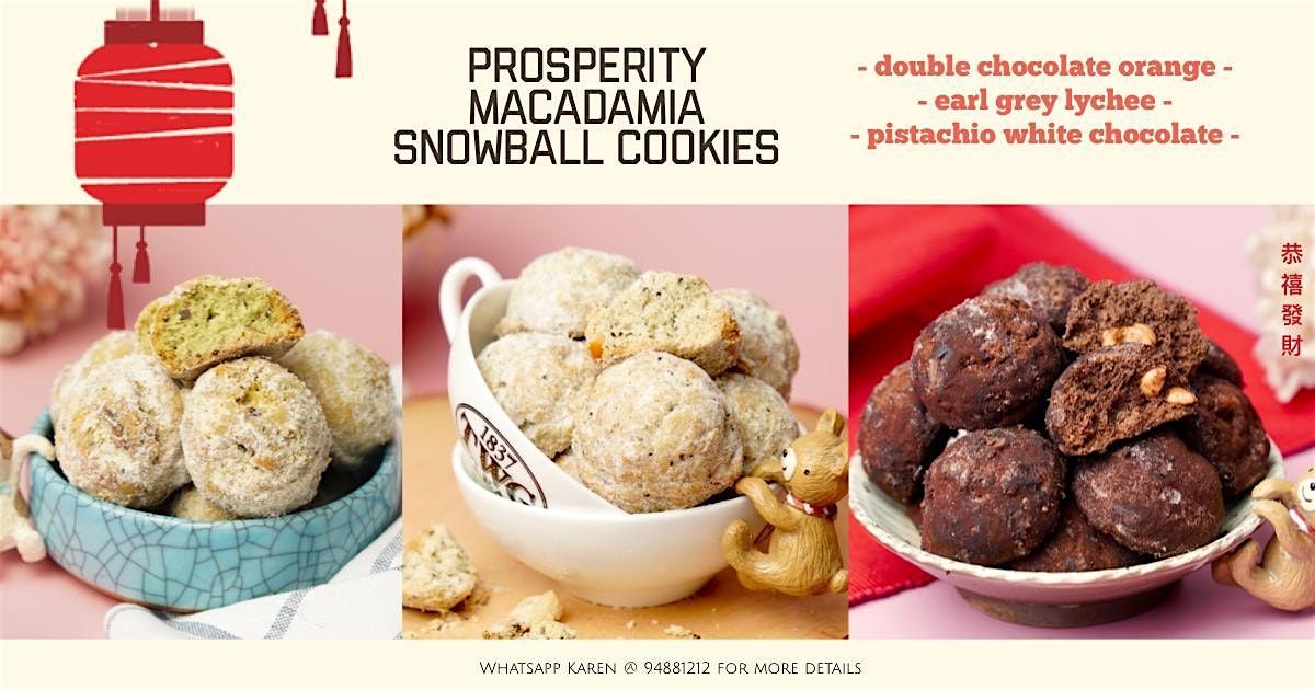 Lunar New Year Special; Macadamia Snowball Cookies