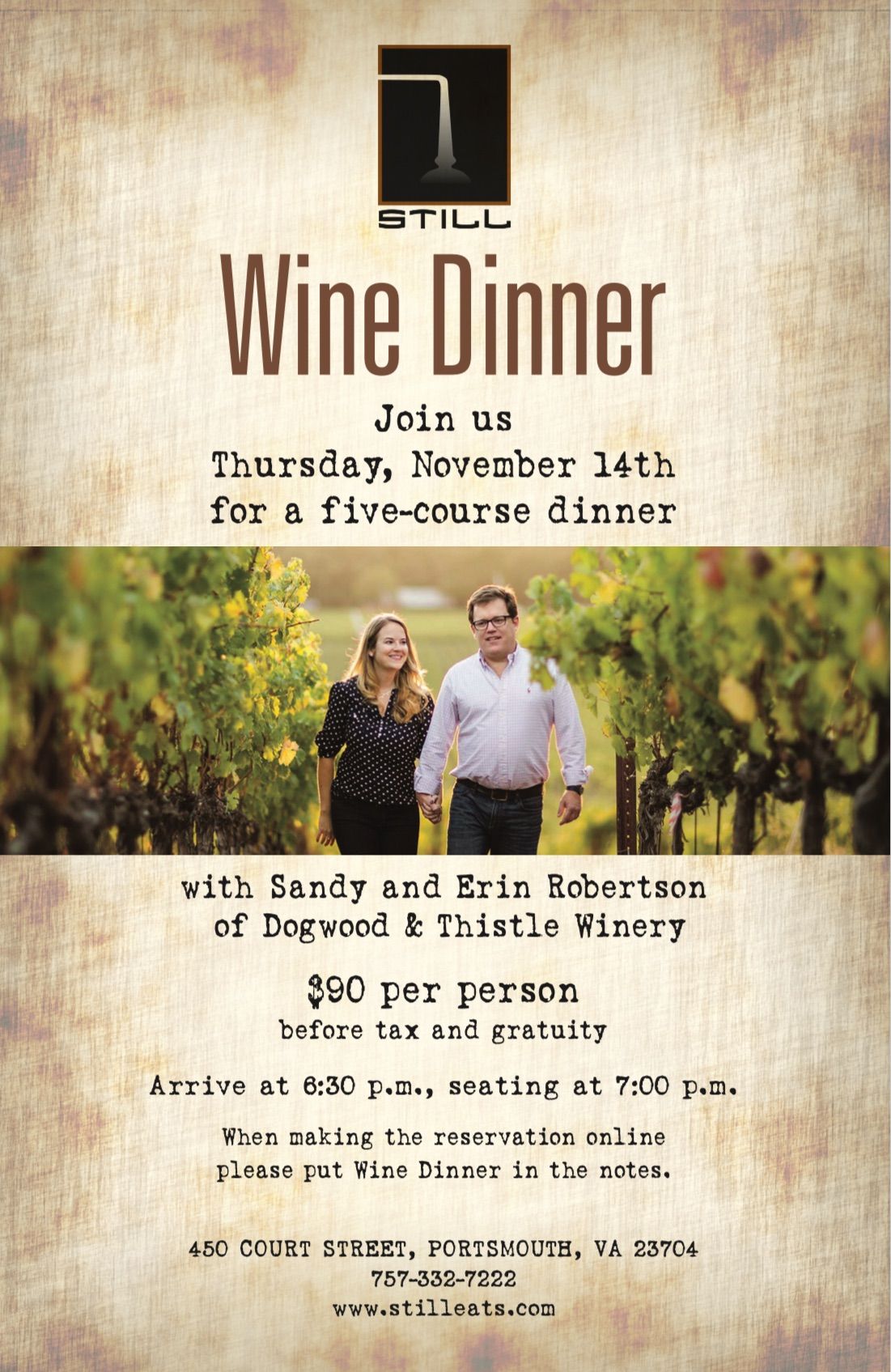 Dogwood & Thistle Wine Dinner