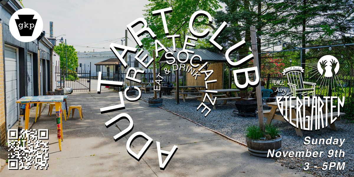 Creative Social Art Meet-Up- Adult Art Club at Tired Hands Mt Airy