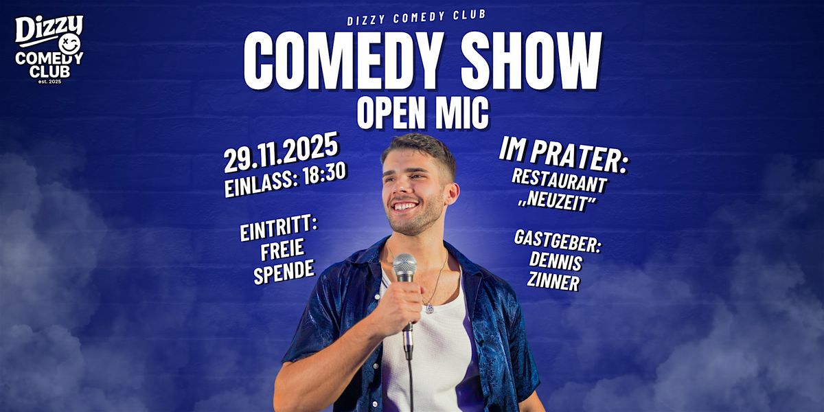 Dizzy Comedy Club \u2013 Open Mic Comedy Show | 29.11.2025 (Freie Spende)