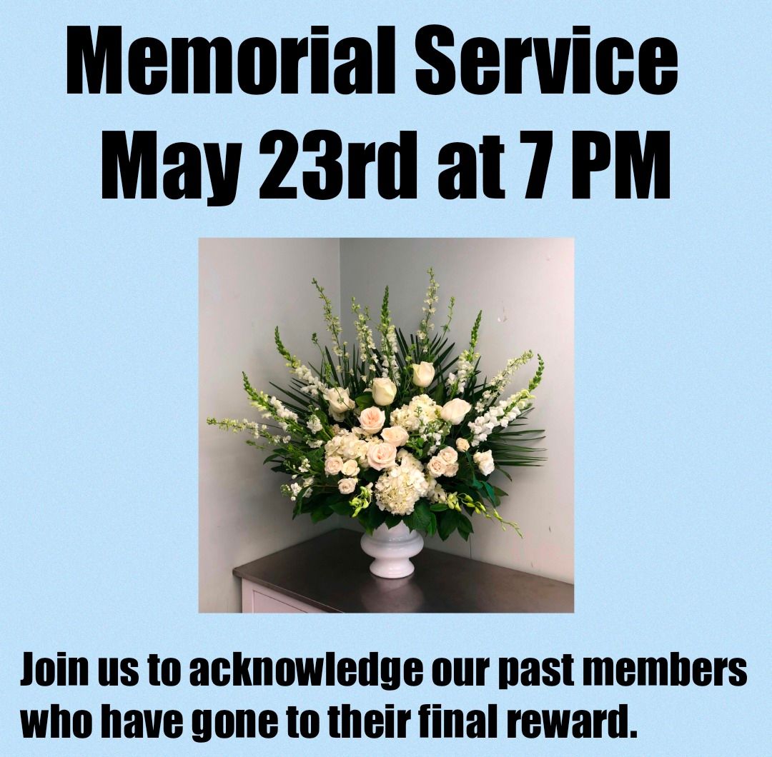 Memorial Service Moose Lodge 822