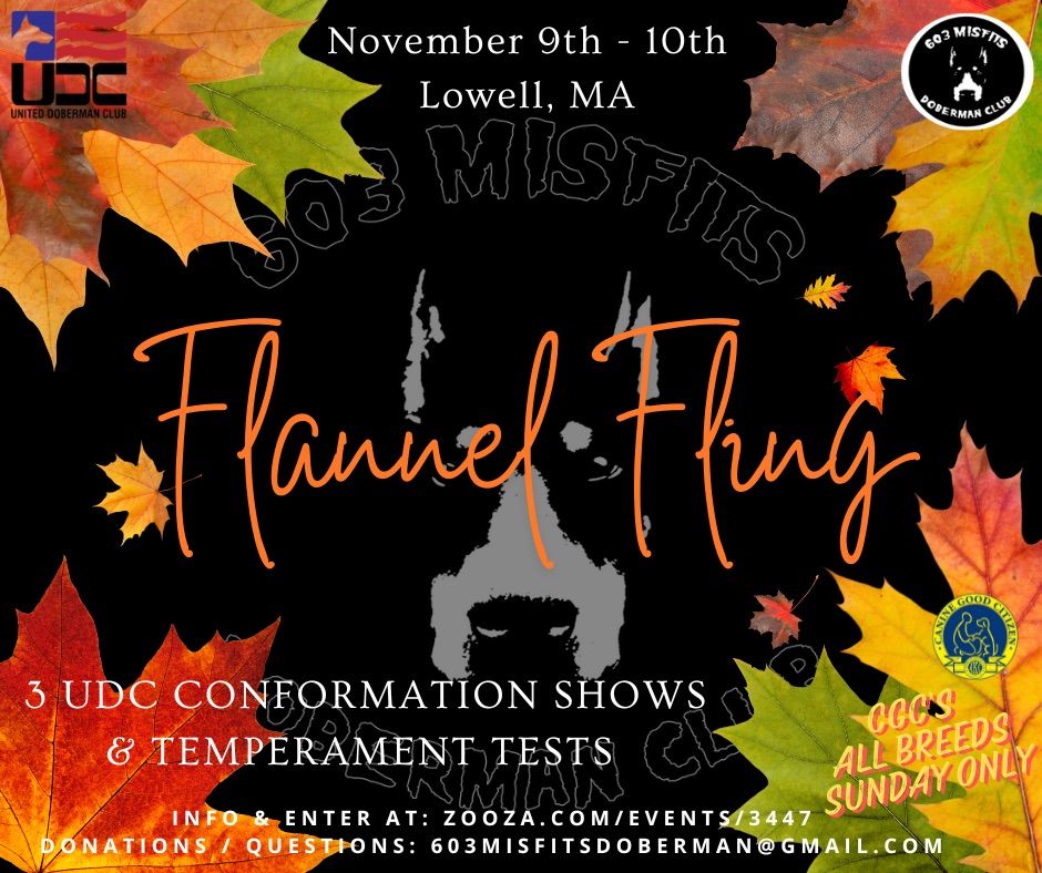 UDC Flannel Fling Conformation Show