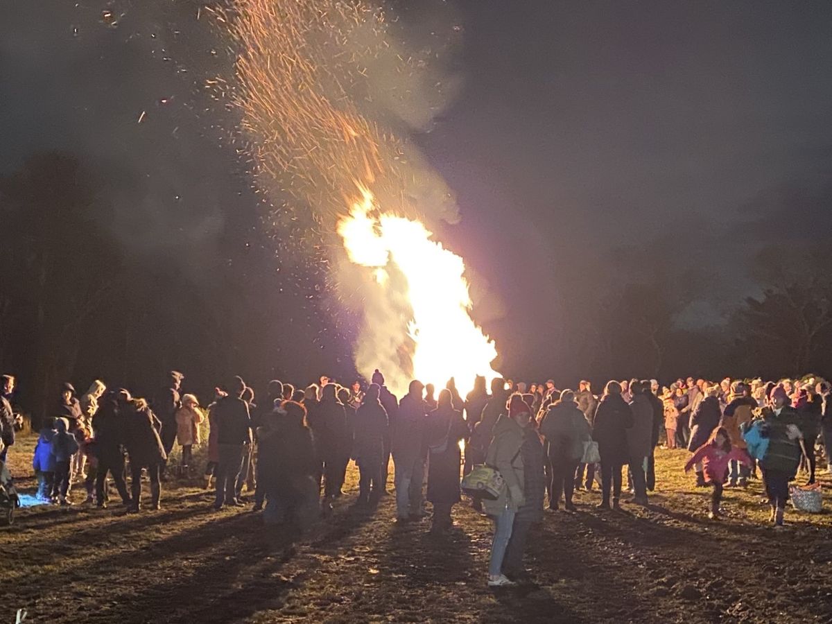 New Year's Bonfire at Weir River Farm