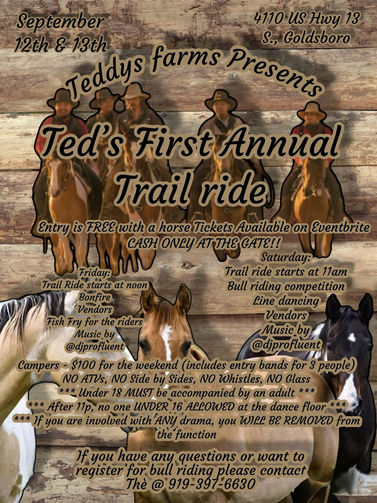 Ted\u2019s first annual trail ride