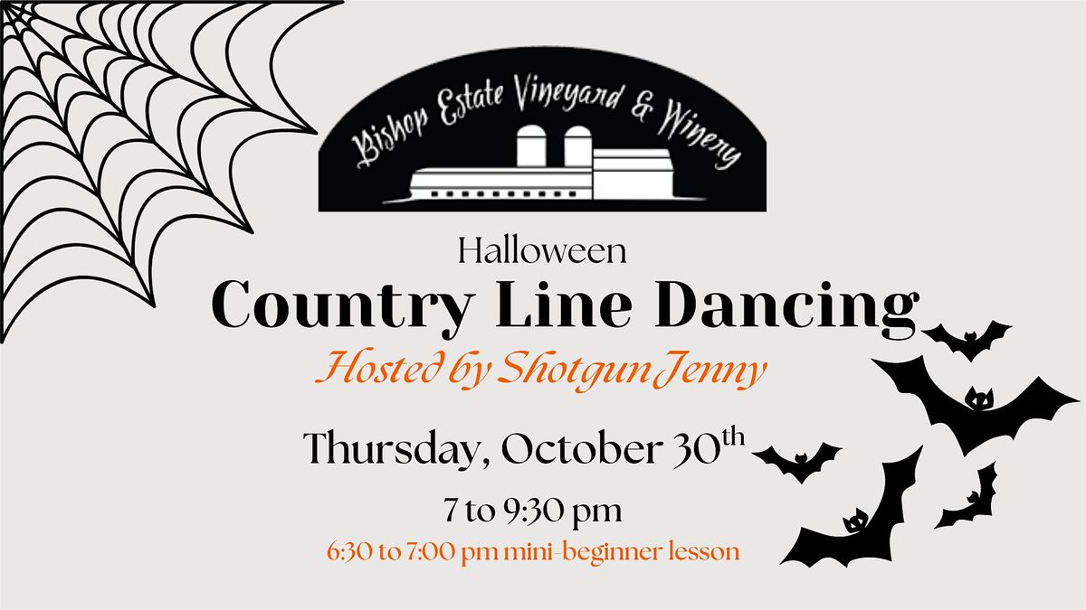 Halloween Theme: Country Line Dancing w\/ Shotgun Jenny at Bishop Estate