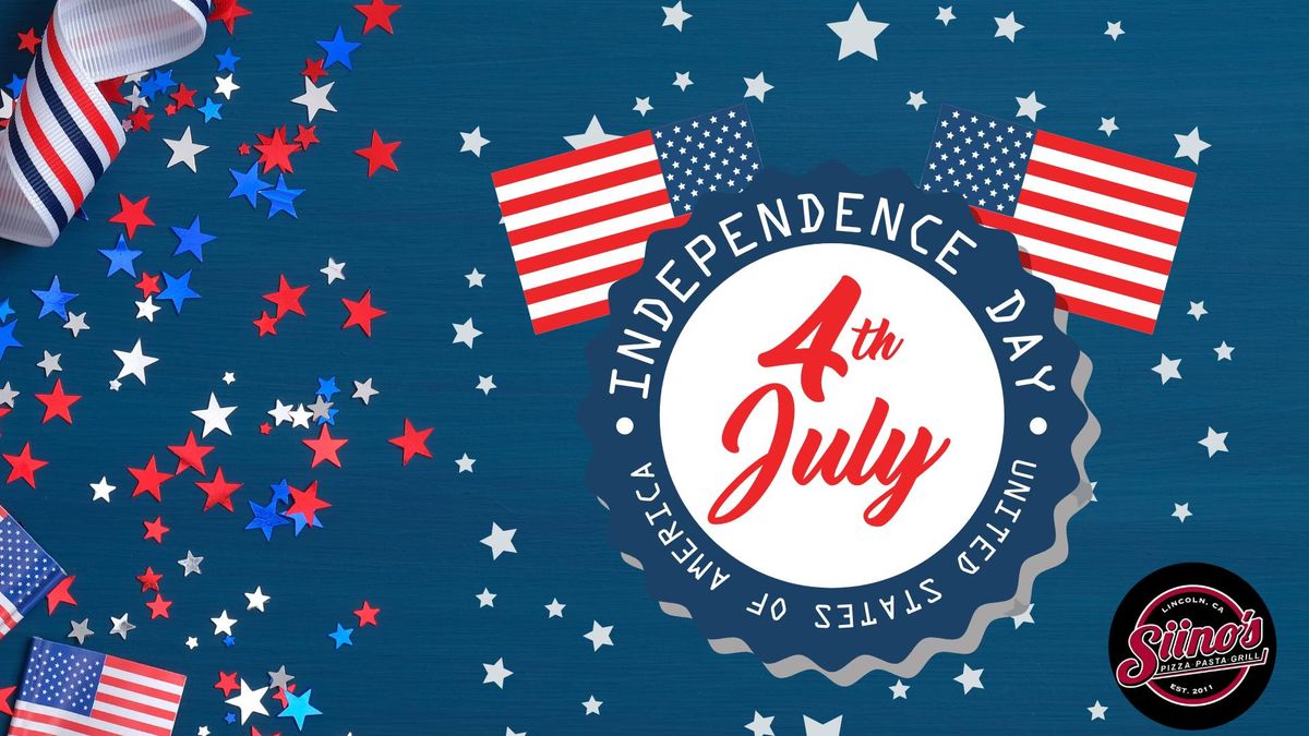 Siino's Closed for the 4th of July