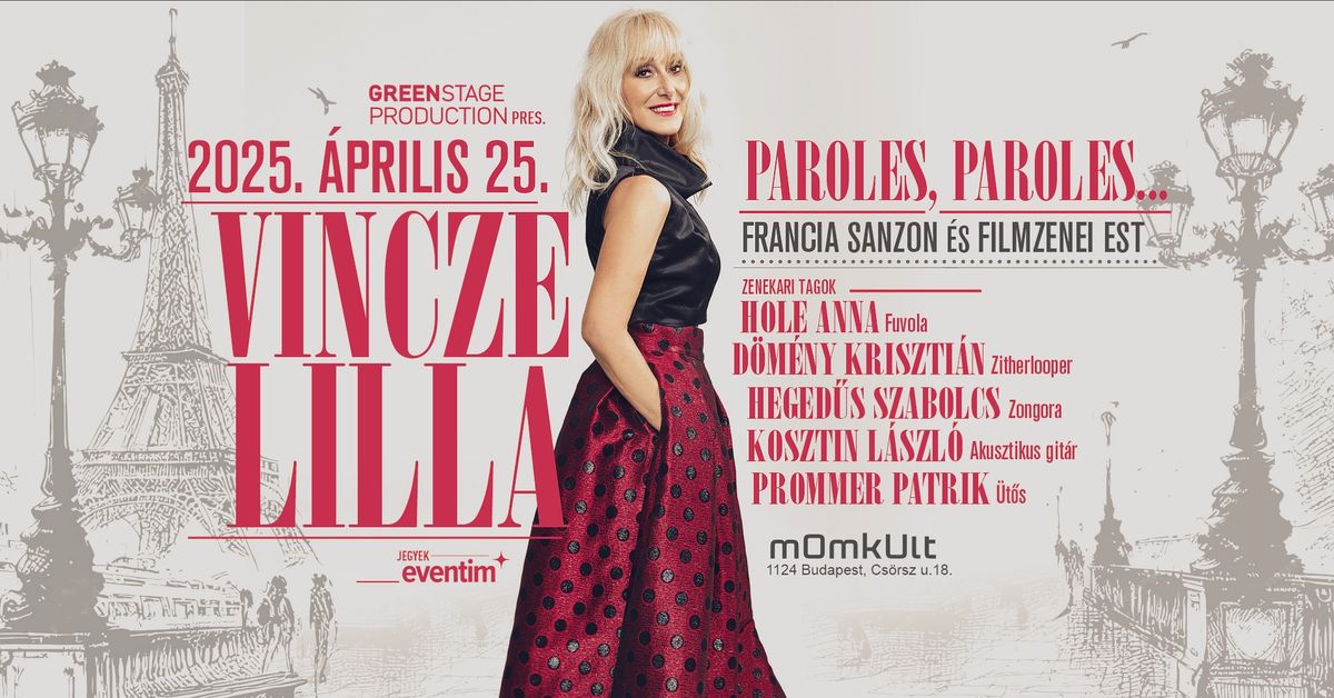 Vincze Lilla \u2013 Paroles, paroles... koncert