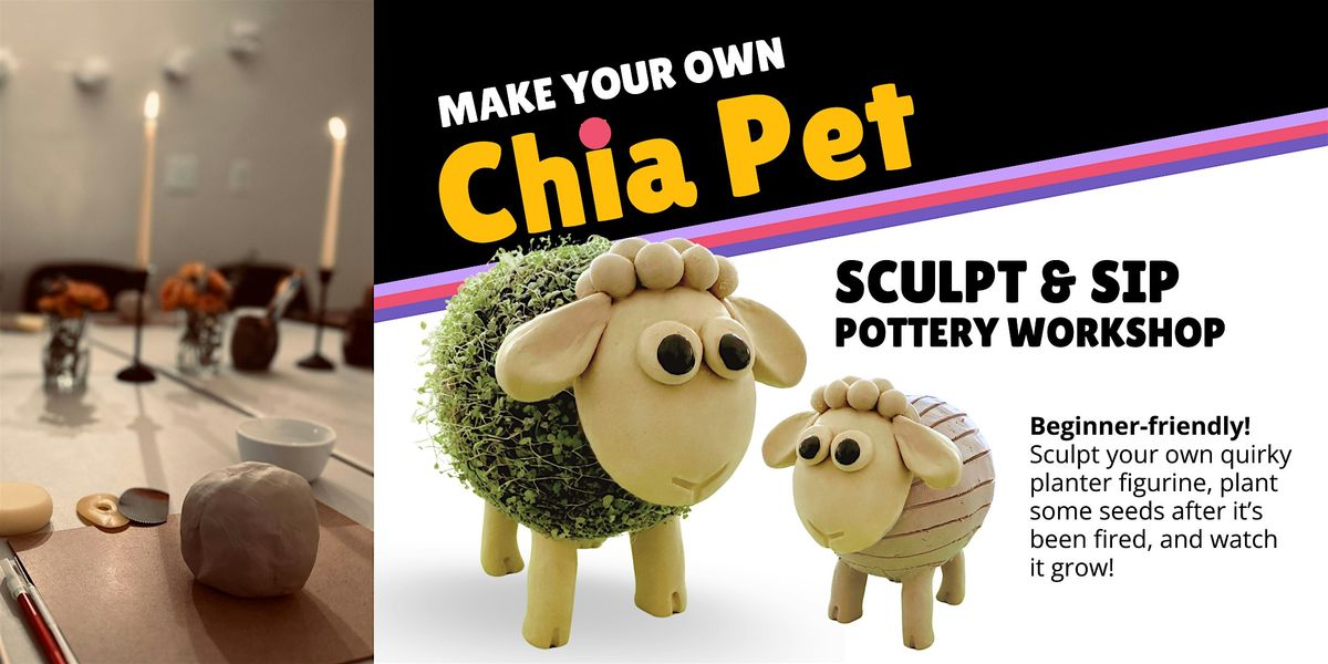 Sculpt & Sip | DIY Chia Pet Pottery Workshop