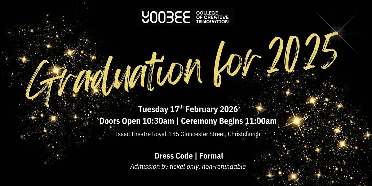 Yoobee College of Creative Innovation 2025 Graduation