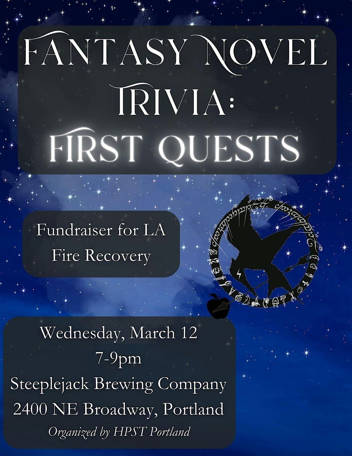 Fantasy Novel Trivia Fundraiser for LA Fires Recovery: First Quests