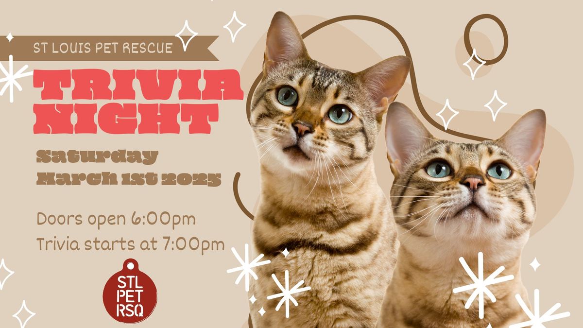 St Louis Pet Rescue Annual Trivia Night