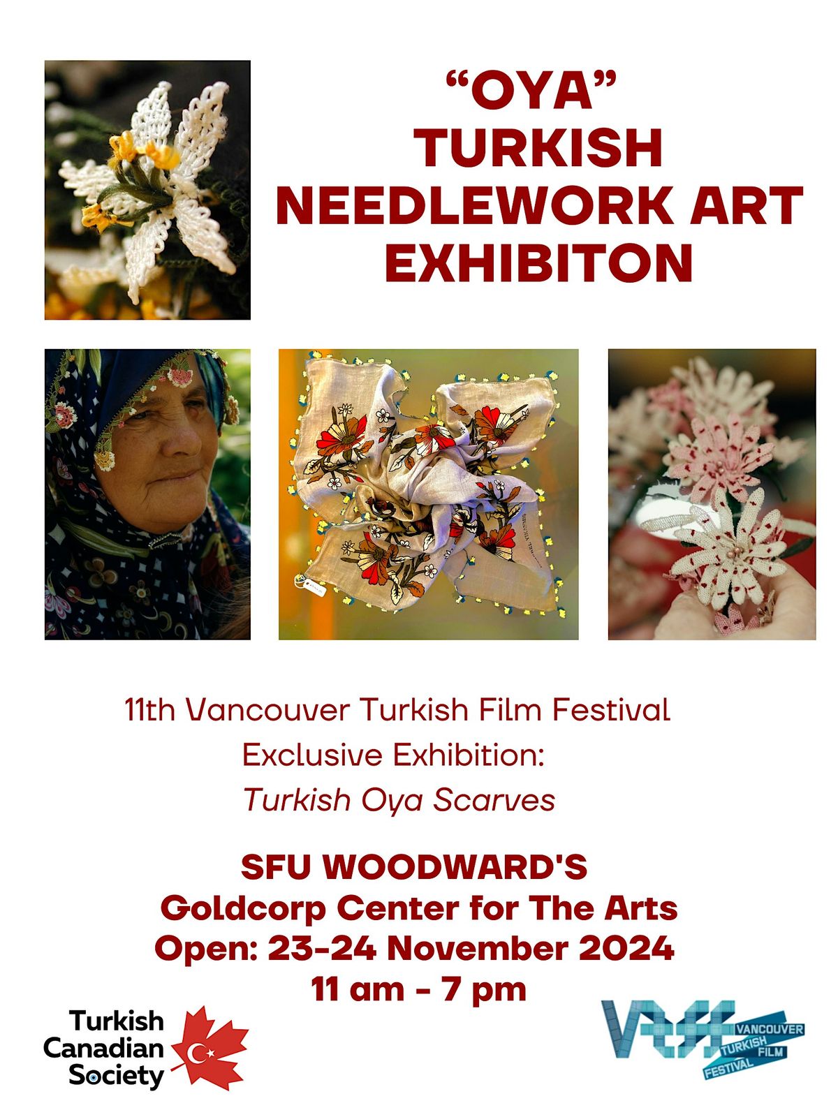 EXHIBITION - "OYA SCARVES" TURKISH NEEDLEWORK ART  - VTFF