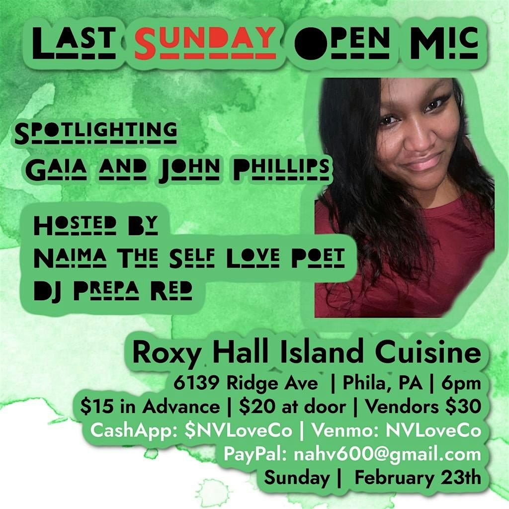 Last Sunday Open Mic for all Talent