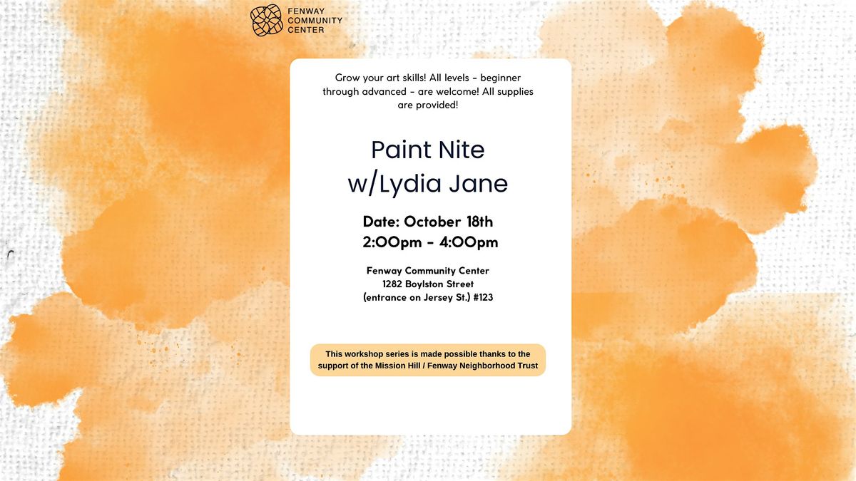 Paint Nite w\/ Lydia Jane